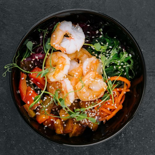 Shrimp and Scallop Poke.